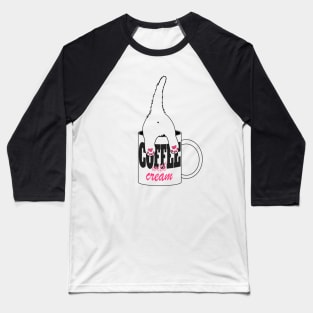 cat coffee Baseball T-Shirt